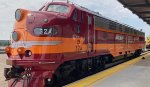 Milwaukee Road E9A - 261 public trips - St Paul Depot Days MN May 2023.